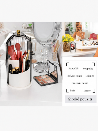 Denvia otočný organizér na kartáčky